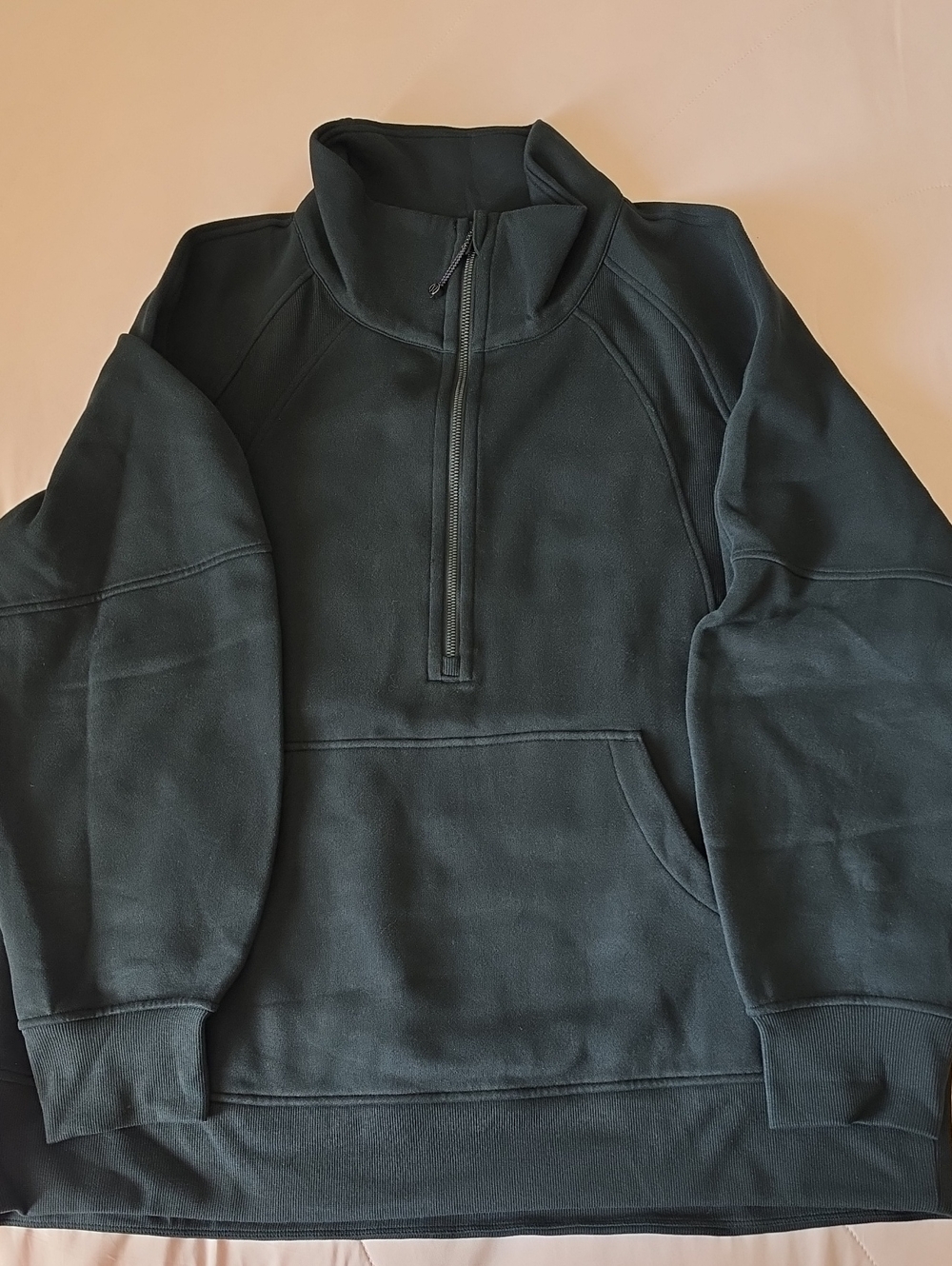 Lululemon Oversized Funnel Neck Half Zip Black Sweatshirt, Women's XL/XXL, NWT